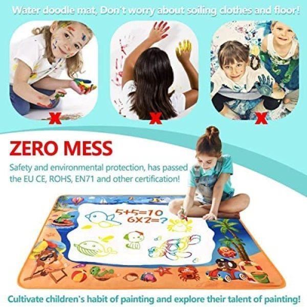 Tapis De Dessin Magique Damcyer 80x100 Cm – Aqua Doodle Réutilisable Pour Enfants – Cadeau Éducatif