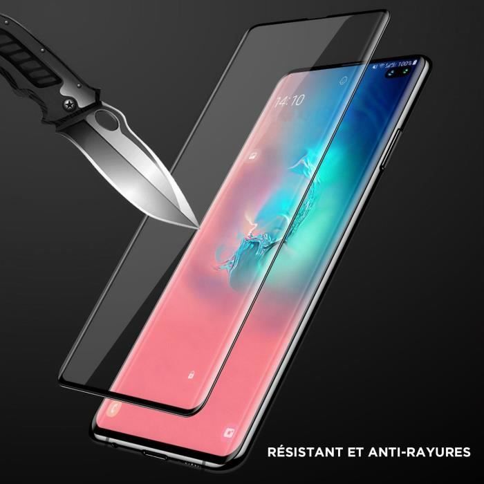 Protection d'écran incurvée verre trempé avec bords noirs Samsung