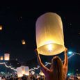 Bimkole Lot de 20 lanternes Célestes Chinoises, Lanterne Volantes en Papier, célestes Souhaitant, pour Anniversaire, fête, Mariage-3