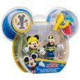 Jouet - Gp Toys France-Mickey - 2 figurines articulées 7,5 cm avec accessoires - Thème Pompier-3