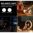 Ronde Balance Lamp, Lampe de Table LED à air magnétique LED Night Light Décor pour Chambre à Coucher, Chevet, Maison, Bureau, café-B-3