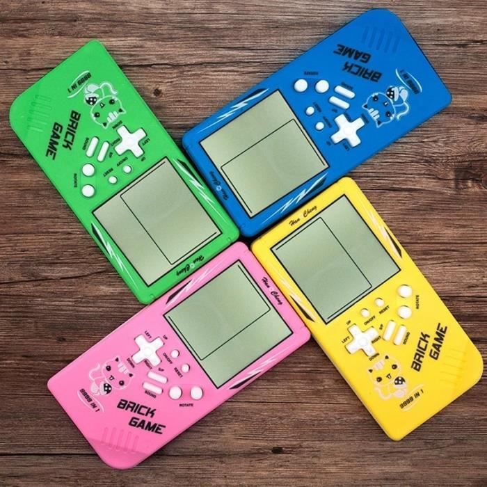 Console Rétro Portable - 4,3 Pouces - 10 000 Jeux Intégrés - Double Shake - Bleu - Cadeau Nostalgique