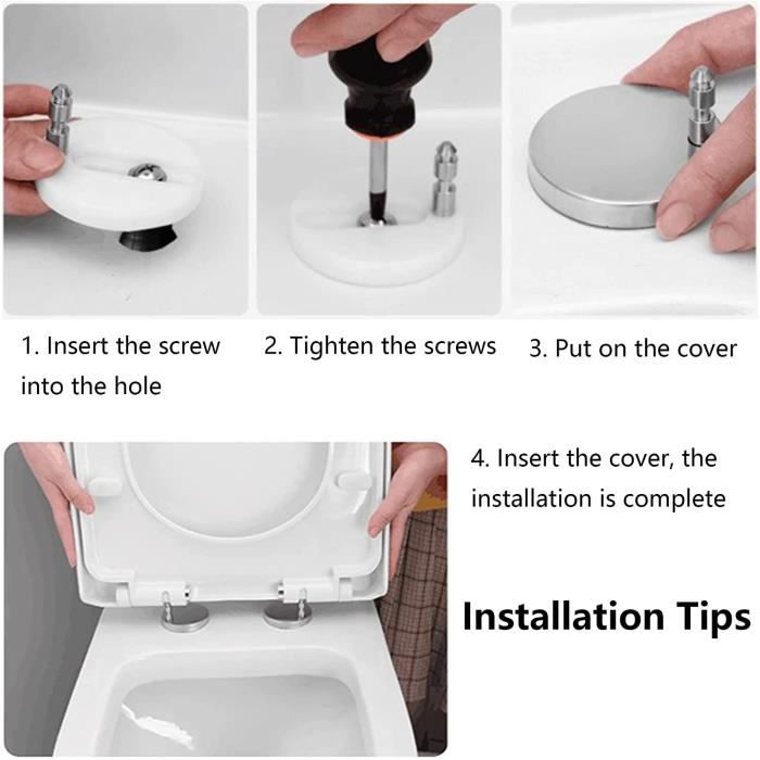 Abattant wc fixation dessus cheap