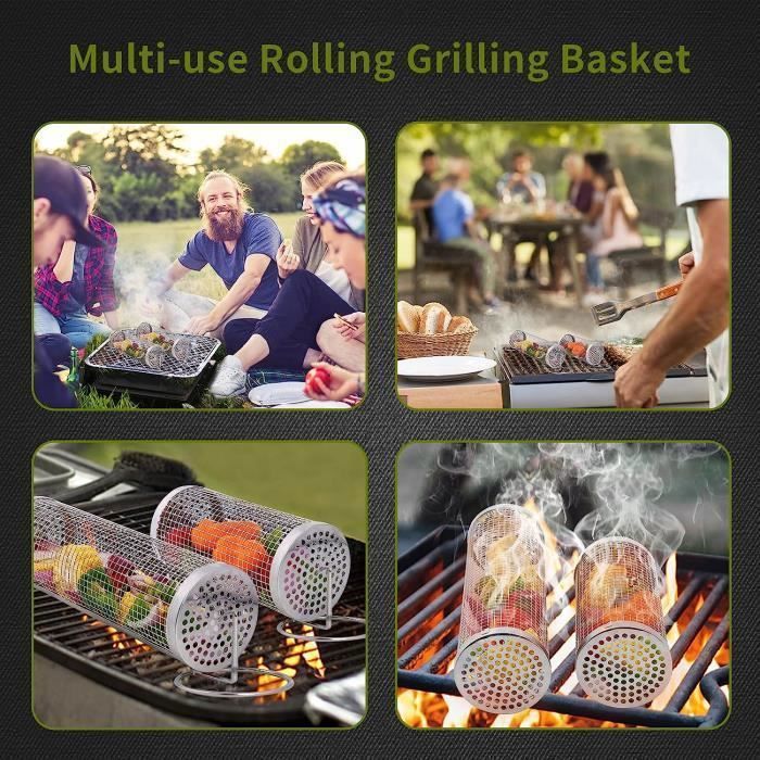 Acier Inoxydable Lot De 30 Brochettes Inox 20cm Pour Barbecue Id Al Friteuse Air Et Grill 168060