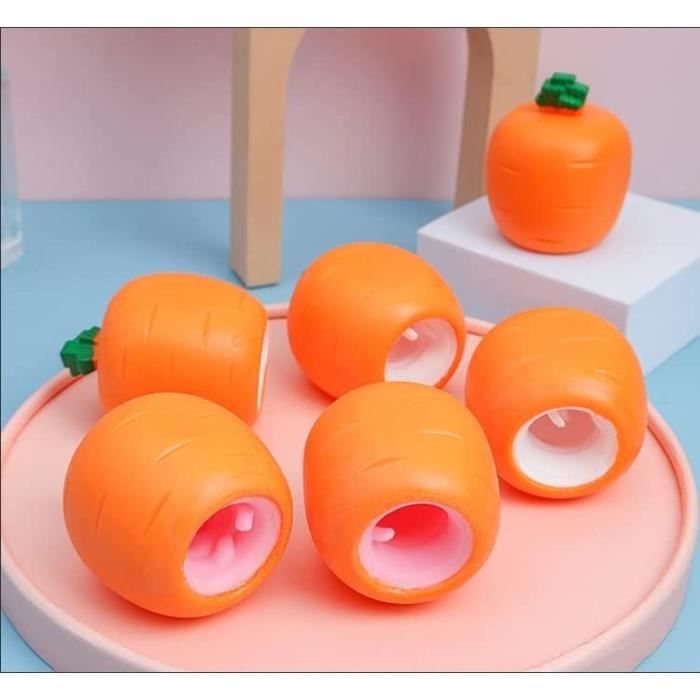Jouet Anti-stress Orange à écraser – Boule Sensorielle Réaliste, Relaxante, Pour Adulte Et Enfant – Cadeau Bureau, école, Maison