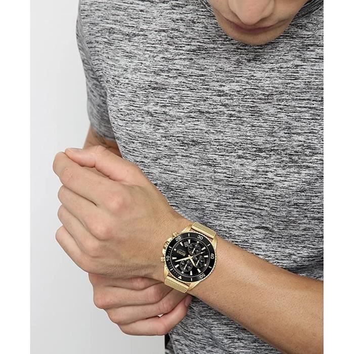 Montre boss homme doré shop