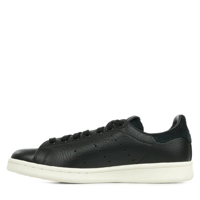 Baskets adidas Originals Stan Smith Noir Cuir Lacets Noir