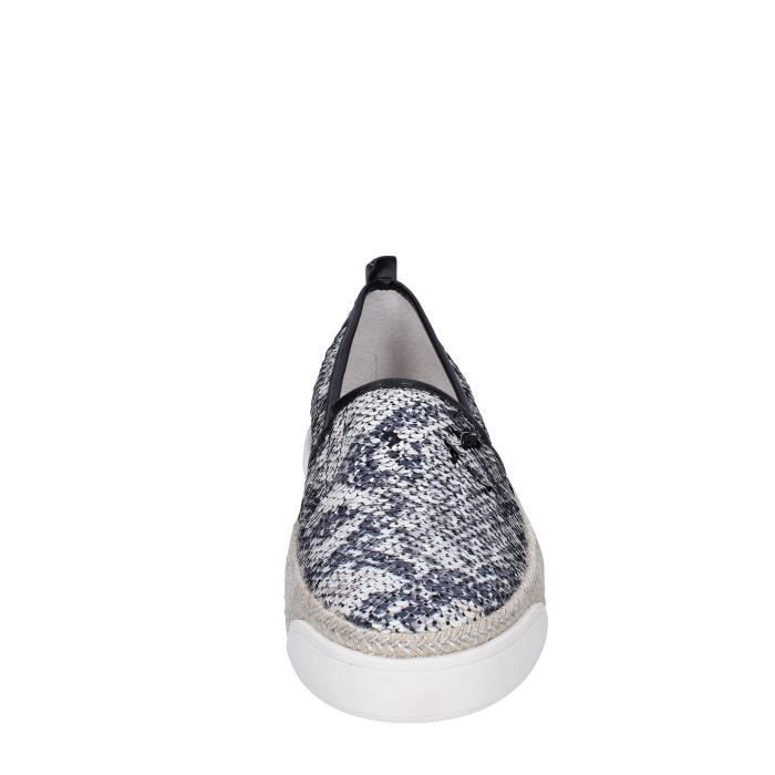 Espadrilles Femme CAFE NOIR Noir Paillettes Semelle Interieure 26 cm Talon 3 cm Noir Cdiscount Chaussures