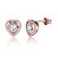 Femmes élégant Argent Sterling 925 Perle Zircon Cubique Noeud Clous D/'oreilles Party Jewelry