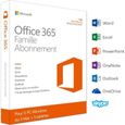 Office 365 Famille - Inclus les nouveaux logiciels Office 2016 pour 5 PC/Mac + 5 tablettes + 5 smartphones pendant 1 an-0