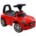 Porteur MERCEDES SLS AMG ® - trotteur avec klaxon 6 musiques coffre - idee cadeau bébé enfant noel voiture marcheur jouet-0