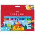 Boîte de 50 feutres de couleur Faber-Castell Château-0