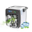 LEEGOAL Mini Purificateur d'air Climatiseurs Refroidisseur d'air ventilateur de climatisation portables avec LED lampe