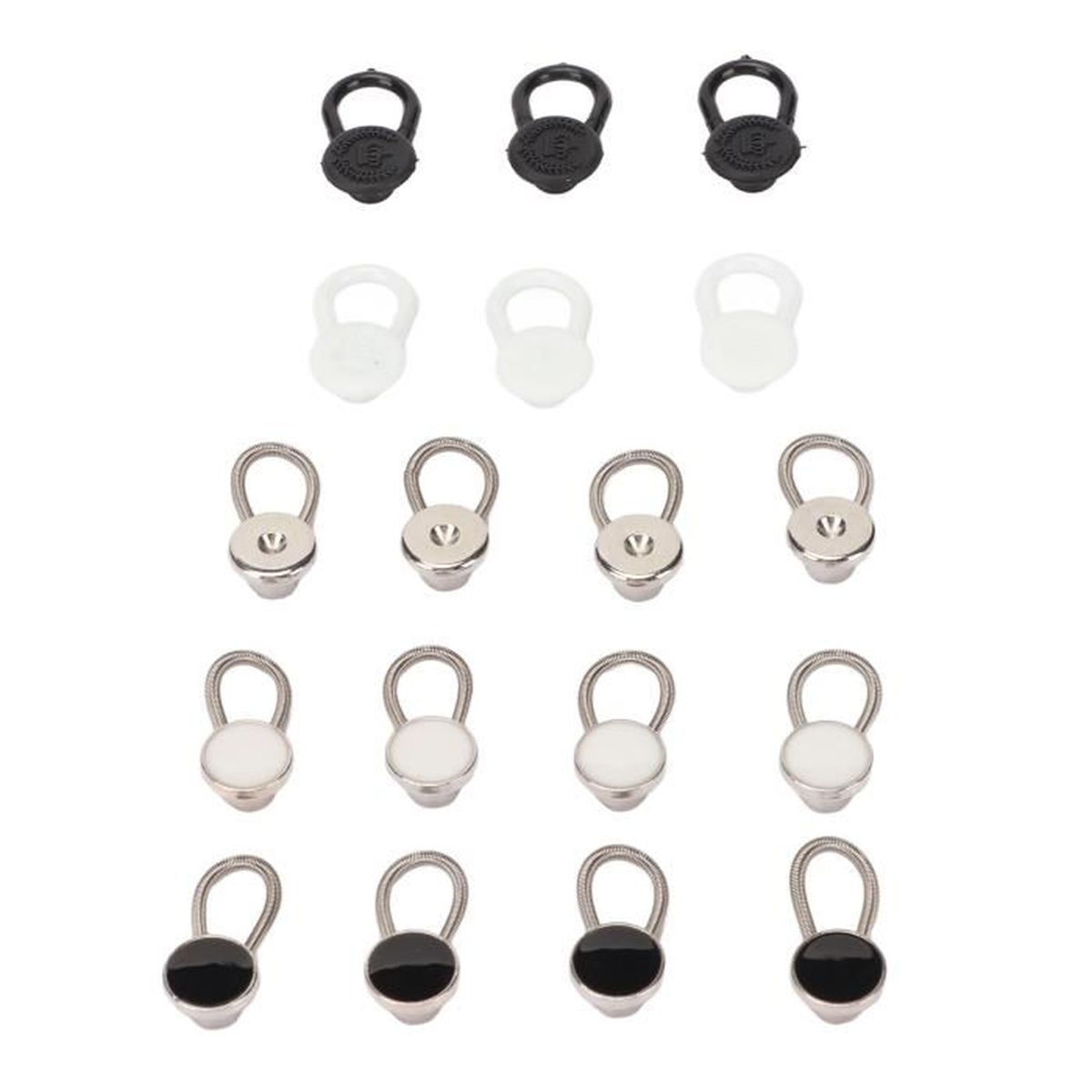ABOOFAN Lot De 10 Extensions Soutien-Gorge 3 Crochets – Élastique Confort – Tailles Variées