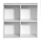 COMPO Meuble de rangement 4 cases Blanc - L61,5 cm
