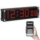 USIFUL Horloge WiFi LED avec NTP ,Modes Personnalisables ,Synchronisation Manuelle,Gadget Bureau Parfait