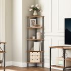 Étagère d'angle - HOOBRO -étagère de Rangement avec 5 niveaux - pour Salon, Chambre à Coucher, Bureau