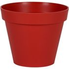 EDA PLASTIQUE EDA Pot de fleur rond Toscane - Ø 48 x H 40 cm - 43 L - Rouge rubis
