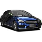EURO MEGA 540*180*120cm Bâche Voiture Noir Couverture Imperméable Voiture Housse Protection Etanche Auto Anti UV Neige Poussière Chaleur