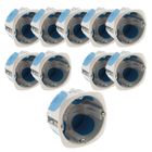 BLM Lot de 10 boîtes encastrement No Air Ø67x40mm - Bleu - Zenitech