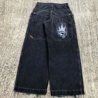 JNCO-Jeans baggy à grandes poches pour hommes,pantalons en denim,pantalons de skateboard à jambes larges,style hip [C691577367]