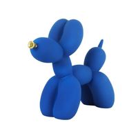 Bleu foncé - Statue de chien en forme de ballon, décoration nordique légère et créative de luxe haut de gamme