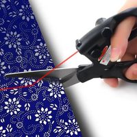 couture professionnelle ciseaux guidés au laser pour l'artisanat emballage coupe droite coupe rapide tissu couture droite fournitu