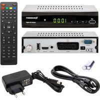 Récepteur satellite HD 521 FTA numérique satellite DVB-S2 FullHD HDMI SCART 2X USB lecteur multimédia 12 V Bloc d'alimentation ex
