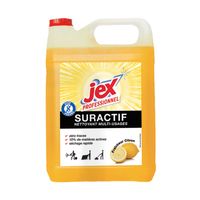 JEX Professionnel- Nettoyant suractif- Multiusage-  Nettoie, assainit et parfume- Parfum citron- 5L- Fabrication française