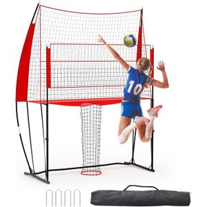 Filet Volley-ball Molti – 9,5 X 1 M – Pliable – Câble Acier 12 M – Sac Transport – Pour Plage, Jardin, Intérieur