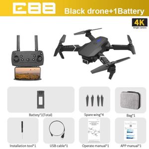 DRONE Simple C-Noir-1B-AGCE-Drone avec caméra HD ultra g