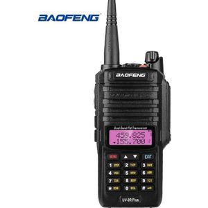 TALKIE-WALKIE Baofeng UV-9R Plus Talkie-walkie FM radio VHF/UHF IP67 étanche avec double bande/affichage/veille longue portée (Casque ajouté)