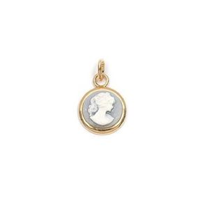 Plaque D Identite Pendentif Camée Ovale En Argent 925 Rhodié