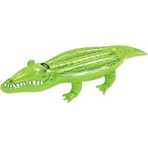 Bouée Crocodile Alligator Gonflable 170x86 Jeu d Eau Enfant Adulte Plage Piscine 