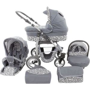 poussette leopard pas cher