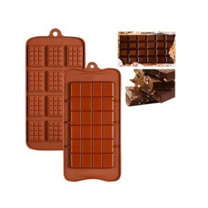 2 PCS Moule Silicone Chocolat, Moule Mini Tablette Chocolat 12 Cavités  Pieces en Chocolat Facile à Démouler pour Chocolats Maison - Cdiscount  Maison