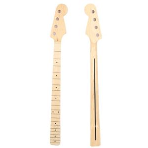 Sbeautli Guitare Basse électrique Manche érable Jaune 20 chantourner réparation Pièces de Rechange for PB Basse Accessoires de Pieces Dinstruments 