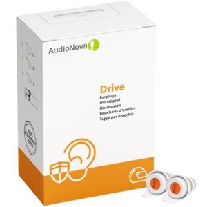 CASQUE - ANTI-BRUIT Bouchons d'oreilles pour Motards - AudioNova Drive - Réduction de bruit 24dB - Blanc