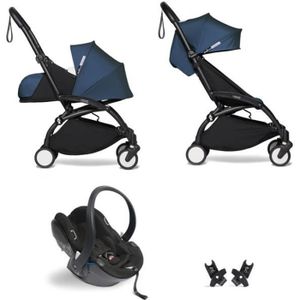 POUSSETTE  Poussette combinée - BABYZEN - YOYO² - Noir - Compatible avion - Habillage pluie inclus