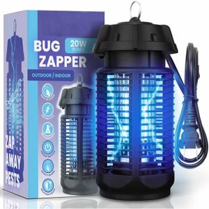 LAMPE ANTI-INSECTE Lampe Anti Moustique 4000V 20W UV Tueur d'Insectes