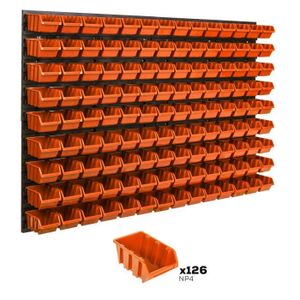 PORTE-OUTILS - ETUI Lot de 126 boîtes XS bacs a bec orange pour systèm