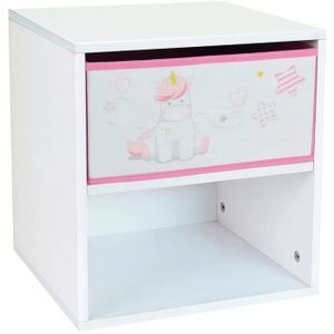 CHEVET CIJEP Table de chevet enfant Licorne