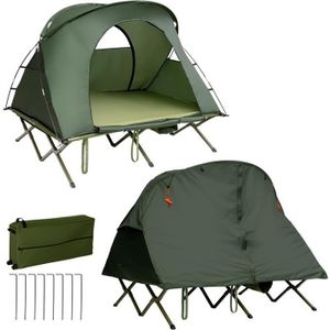TENTE DE CAMPING COSTWAY Tente Camping Surélevée pour 2 Personnes M