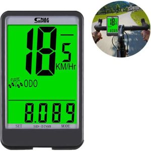 COMPTEUR POUR CYCLE Compteur Velo Sans Fils VTT Compteur de Vitesse Vélo Sans Fil Cycle Ordinateurs Ordinateur de vélo avec écran imperméable à l'eau