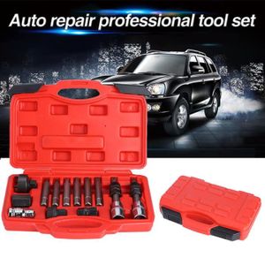 Akozon Kit de dépose de poulie 18 pièces/ensemble Outil de réparation de voiture pour kit de démontage de poulie d'alternateur 