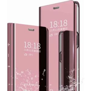 COQUE - BUMPER Coque Folio Rabat Miroir Rose Pour Samsung Galaxy S21 Plus 5G Little Boutik  Couleur :
