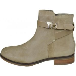 bottines femme daim beige