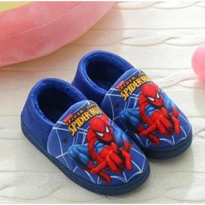 Chaussons /à enfiler pour enfant Motif Spiderman Rouge Taille 36-42