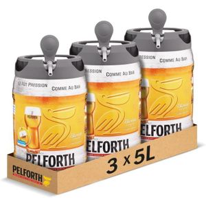 MACHINE A BIÈRE  Pelforth - Bière blonde 5.8° - 3 fûts de 5L2