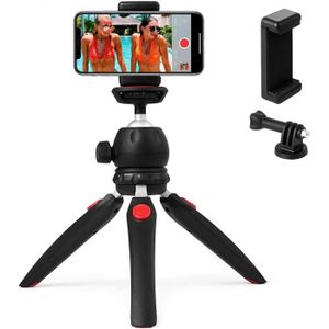 Support pour téléphone portable Live Selfie 3366 sur trépied pour appareil  photo reflex numérique Support de lumière intense avec retardateur (Argent)